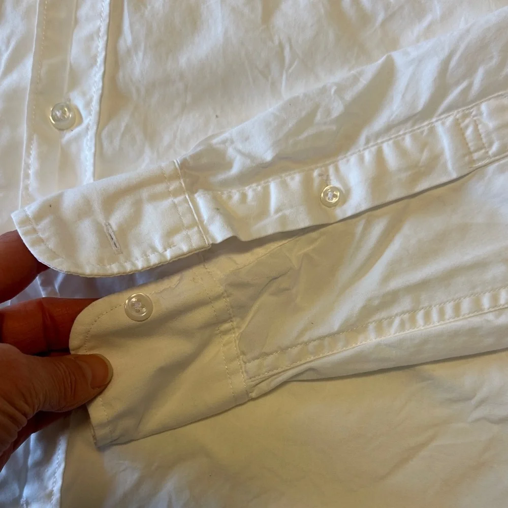 J. Crew Men's Crisp White Button Down Shirt